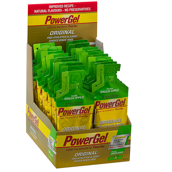 PowerBar PowerGel 41g Zelené Jablko + Kofeín - box 24 ks