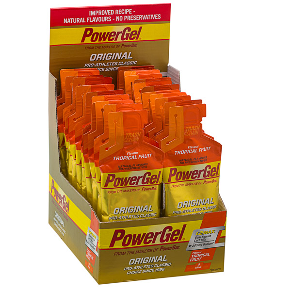 PowerBar PowerGel 41g Tropické ovocie - box 24 ks