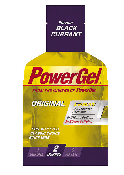 PowerBar PowerGel 41g Čierne ríbezle + Kofeín