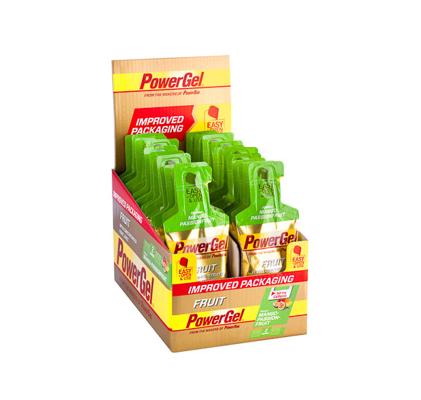 PowerBar FruitGel 41g Mango,Marakuja,Guarana+kofein - box 24 ks