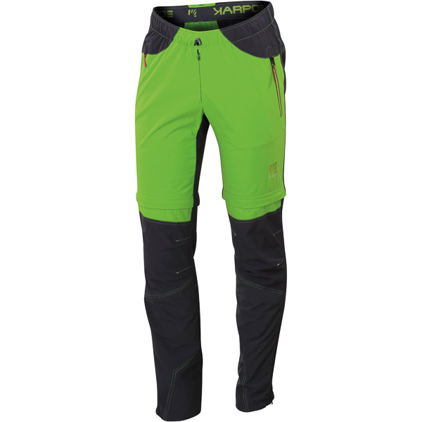 Karpos ROCK MULTIFORM ZIP-OFF Nohavice, svetlozelené, tmavosivé