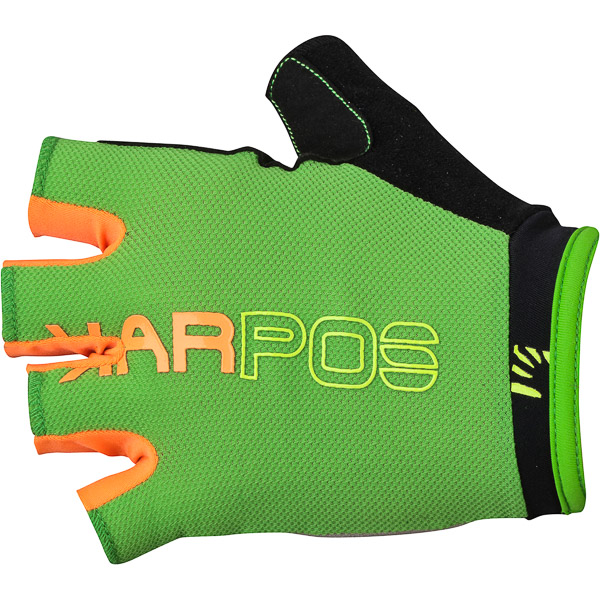 Karpos RAPID 1/2 rukavice, svetlozelené, oranžové fluo