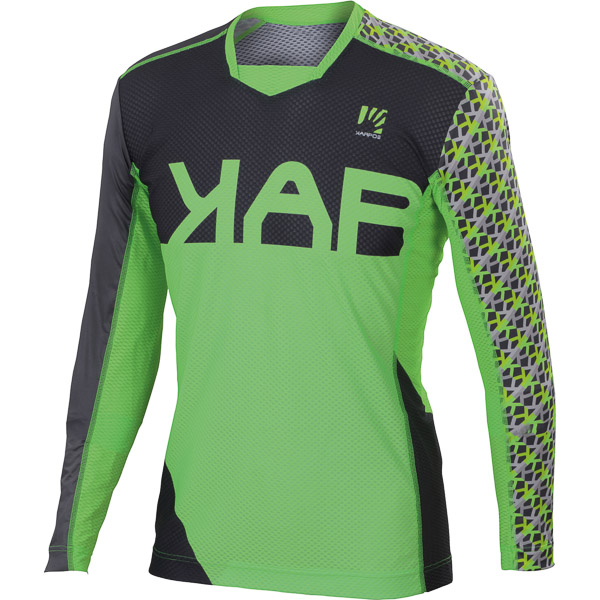 Karpos Jump Jersey L.Sleeve Green Fluo/Dark Grey