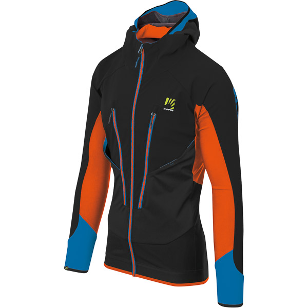 Karpos Piz Palu’ Jacket Black Tangerine Tango