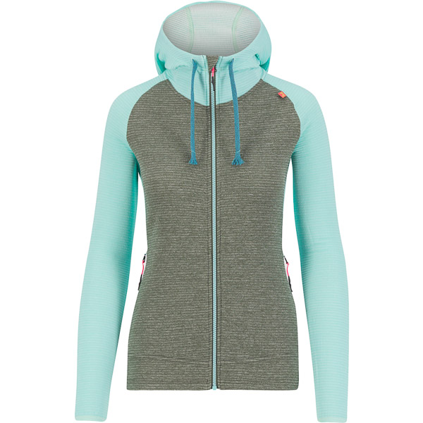 Karpos CAMOSCIO W FULL ZIP mikina Thyme/Aqua Sky