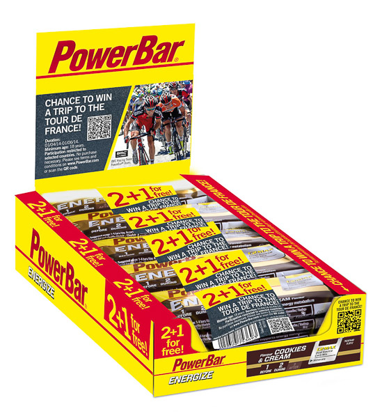 PowerBar Energize tyčinka 55g Sušienky&Smotana Trio 2+1