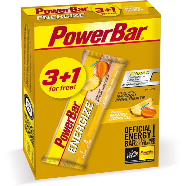 PowerBar Energize tyčinka 55g Mango/Ananás 3+1 zdarma