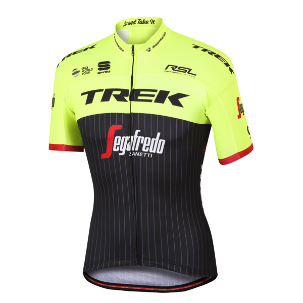 Trek-Segafredo BodyFit Pro Team dres čierny/fluo žltý