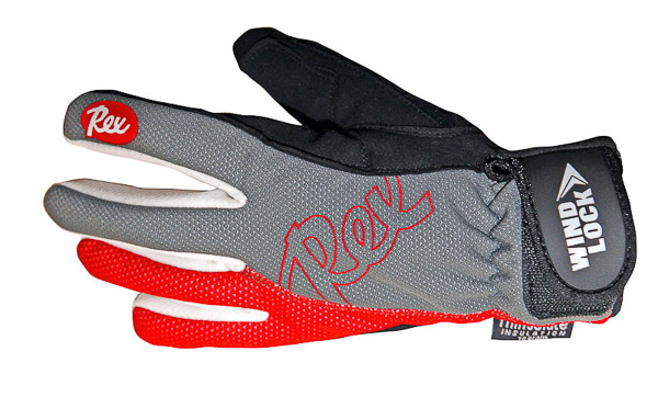 Rex Wind Lock Touring rukavice červené/sivé