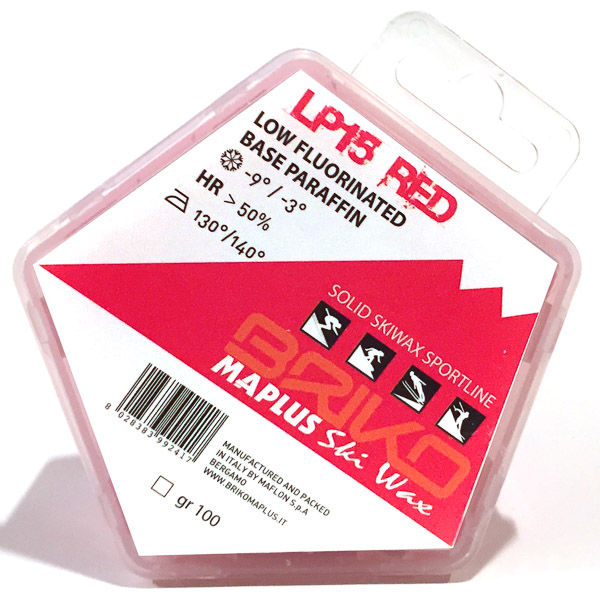 Briko Maplus nízkofluórový vosk LP15 RED 100g  -9...-3°C