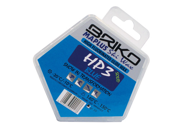 Briko Maplus vysokofluórový vosk HP3 BLUE moly 50 g -20...-10°C