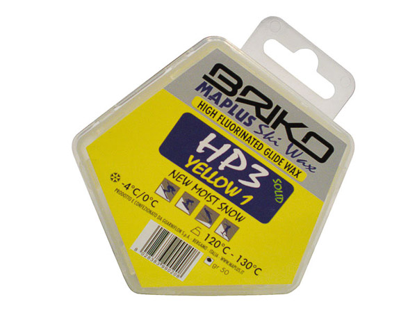 Briko Maplus vysokofluórový vosk HP3 YELLOW 1 50 g -4...0°C