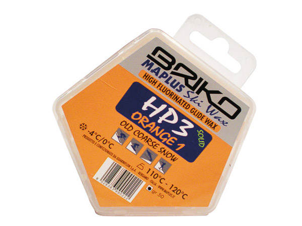 Briko Maplus vysokofluórový vosk HP3 ORANGE 1 50 g -4...0°C