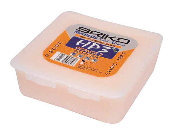 Briko Maplus vysokofluórový vosk HP3 ORANGE 2 250 g -3...0°C