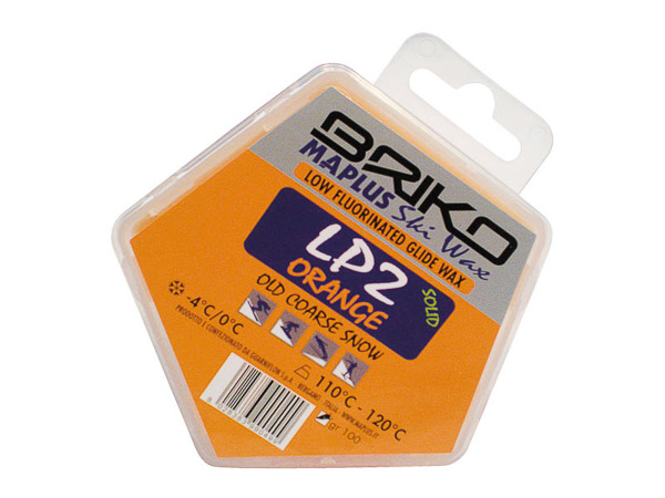 Briko Maplus nízkofluórový vosk LP2 ORANGE 100g  -4...0°C