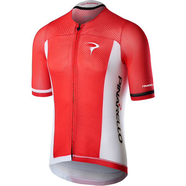 Pinarello AERO dres Think Asymmetric červený/biely