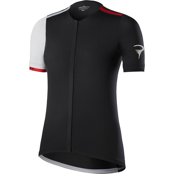 Pinarello Elite dámsky dres Think Asymmetric čierny/biely/červený