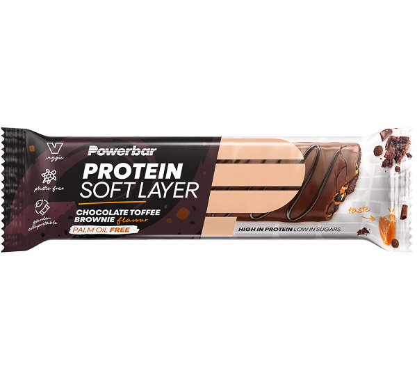 PowerBar Protein Soft layer tyčinka 40g Čokoláda/Karamel/Brownie