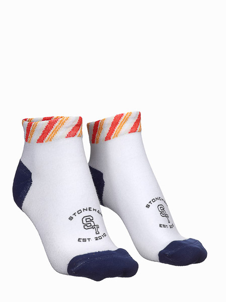 ST perfomance sport ponožky biele/modré