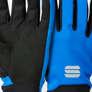 Sportful Kids Softshell Glove Black/Electric Blue