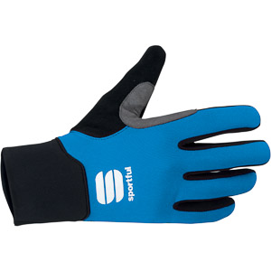 Sportful Kids Softshell Glove Black/Electric Blue