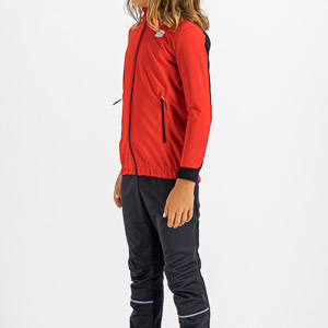 Sportful SQUADRA  Junior bunda červená/čierna
