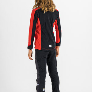 Sportful SQUADRA  Junior bunda červená/čierna