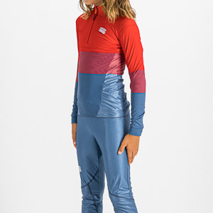 SPORTFUL XCOUNTRY SQUADRA JUNIOR TOP RED BLUE SEA