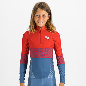 SPORTFUL XCOUNTRY SQUADRA JUNIOR TOP RED BLUE SEA