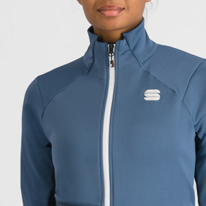 SPORTFUL XCOUNTRY ENGADIN W JACKET NATURAL GRAY/GALAXY BLUE