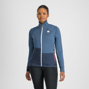 SPORTFUL XCOUNTRY ENGADIN W JACKET NATURAL GRAY/GALAXY BLUE