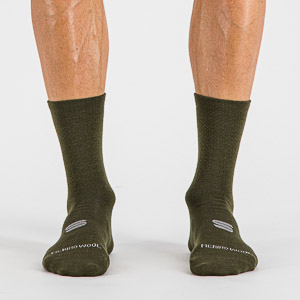 Sportful MERINO WOOL 18 ponožky kaki/čierne