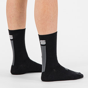 Sportful Wool 16 dámske ponožky čierne/antracitové