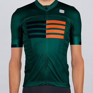 Sportful Wire Jersey Sea Moss Black Orange SDR