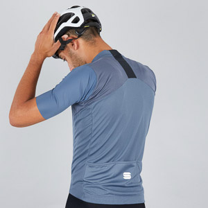 SPORTFUL CYCLING STRIKE SHORT SLEEVE JERSEY BLUE SEA BLACK