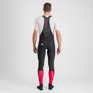 Sportful CLASSIC nohavice s trakmi black tango red