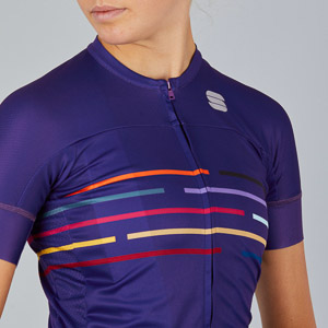 Sportful Vélodrome dámsky dres s krátkym rukávom fialový