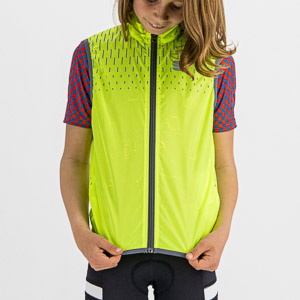 Sportful Kid Reflex vesta žltá fluo