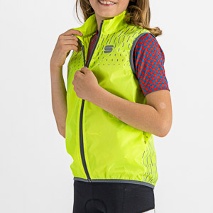 Sportful Kid Reflex vesta žltá fluo