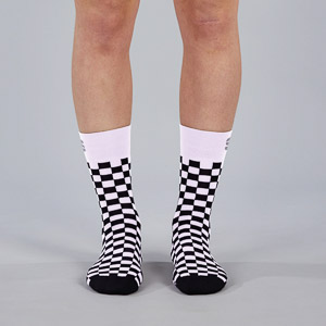 Sportful Checkmate dámske ponožky biele/čierne