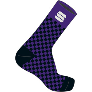 Sportful Checkmate ponožky fialové/čierne