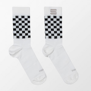 Sportful CHECKMATE WINTER ponožky biele/čierne