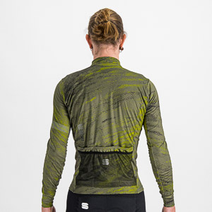 SPORTFUL CYCLING CLIFF SUPERGIARA THERMAL JERSEY BEETLE GUACAMOLE BLACK