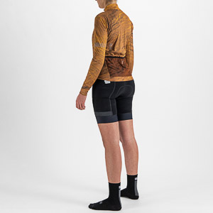 SPORTFUL CYCLING CLIFF SUPERGIARA W THERMAL JERSEY LEATHER GOLDEN OAK BLACK