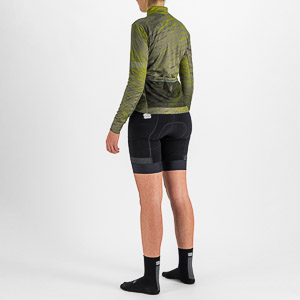 SPORTFUL CYCLING CLIFF SUPERGIARA W THERMAL JERSEY BEETLE GUACAMOLE BLACK