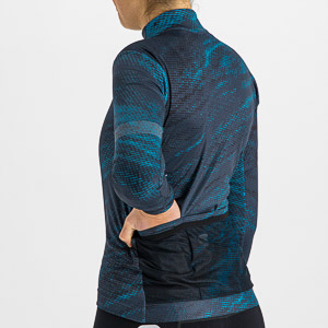 SPORTFUL CYCLING CLIFF SUPERGIARA W THERMAL JERSEY GALAXY BLUE BERRY BLUE BLACK