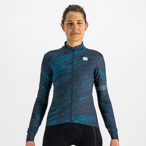 SPORTFUL CYCLING CLIFF SUPERGIARA W THERMAL JERSEY GALAXY BLUE BERRY BLUE BLACK