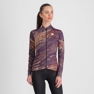 Sportful CLIFF SUPERGIARA dámsky THERMAL dres nightshade cayenna papaya