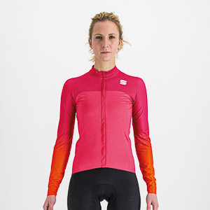 Sportful BODYFIT PRO THERMAL dámsky dres malinový/červený grepfruit