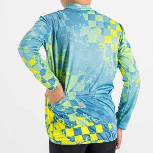 Sportful KID Thermal detský dres žltý/modrý